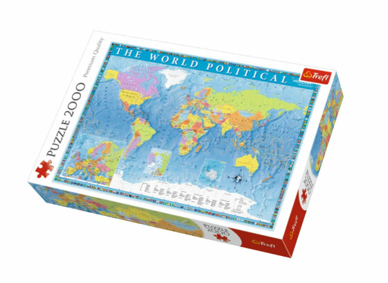 „TREFL Puzzle“ pasaulio politinis žemėlapis, 2000 m