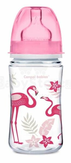 CANPOL BABIES EasyStart wide neck PP bottle Jungle, 240 ml, 35/227_cor