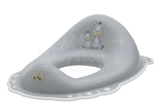MALTEX toilet trainer seat with antislip rubber Grey/White Zebra 6463