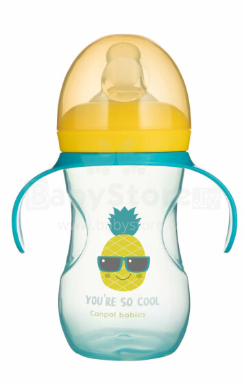 CANPOL BABIES training cup with silicone spout So Cool 270ml, 57/304_tur