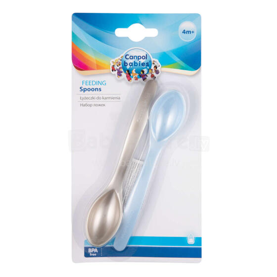 CANPOL BABIES set of spoons, 2 pcs., 59/582_blu