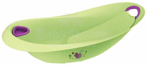 KEEEPER baby bath with cath chair Hippo Lime