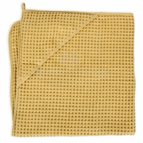 CEBA towel 100x100cm Waffle Line Cream Gold