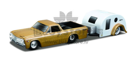 MAISTO DIE CAST 1941 automašīna treileris ceļošanai Tow & Go 1:64, 15368