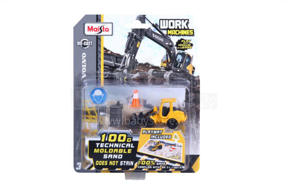MAISTO DIE CAST Volvo komplekts ar automašīnu + 100g smiltis, 15428