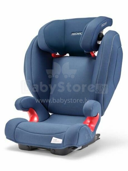 Recaro Monza Nova 2 Seatfix Art.127536 Prime Sky Blue autokrēsls 15-36 kg