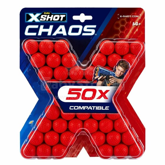 „X-SHOT darts Blaster Chaos“ 50 vnt., 36327