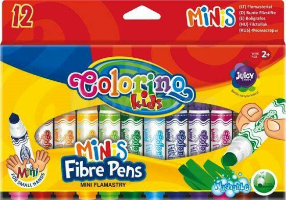 „Colorino Mini“ žymekliai 12 spalvų