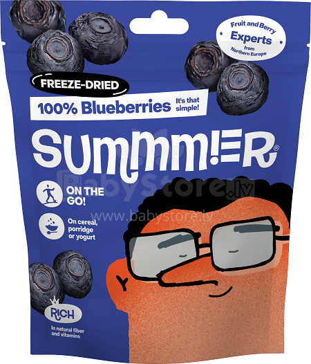 Summmer Freeze Dried Blueberry Art.127909 Высушенная холодом черника (целая), 11 г