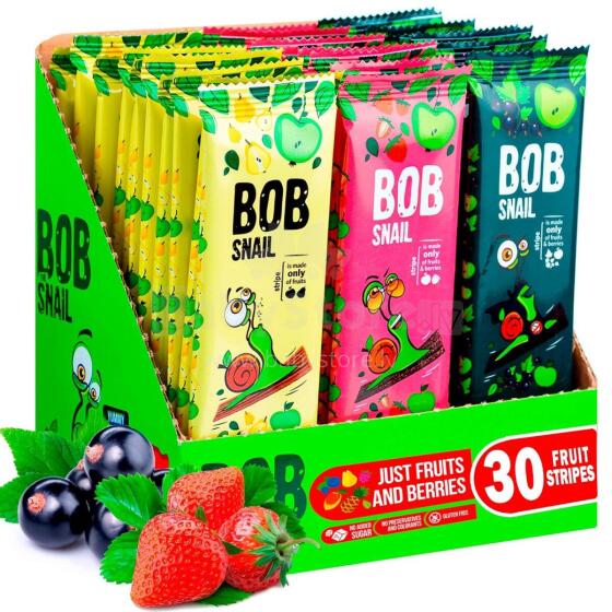Bob Snail Art.127910  Натуральные конфеты фруктово-ягодные,14g,1 шт
