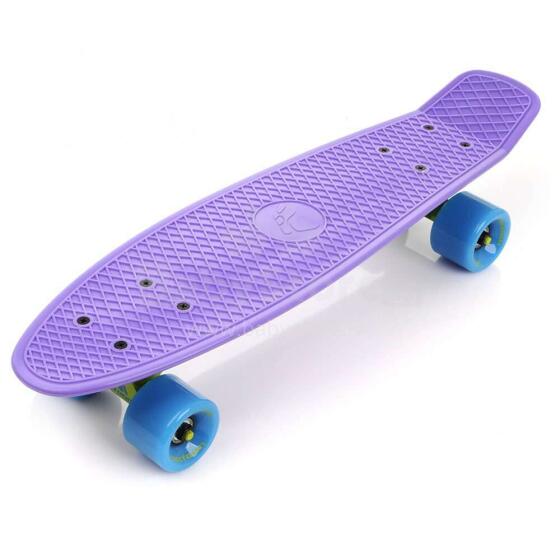 Meteor® Penny Board Art.23693 Violet/Neon blue  Детская роликовая доска (Скейтборд)