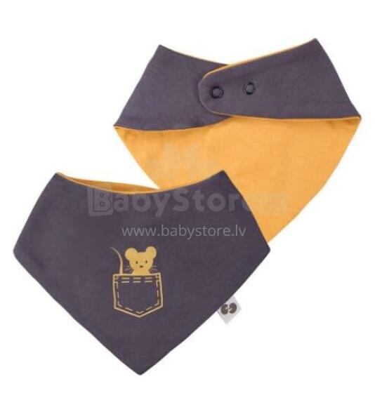Nordbaby Bib Riley Art.237386 Dusk Grey Bērnu lacīte /priekšautiņš /auduma lakatiņš