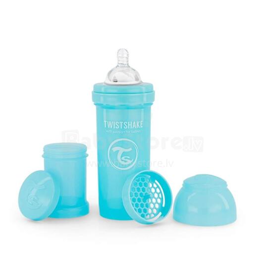 Twistshake Anti Colic Art.78256 Pastel Blue Pretkoliku pudelīte,260 ml