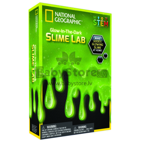 NATIONAL GEOGRAPHIC Slime zinātniskais komplekts Green, NGSLIME