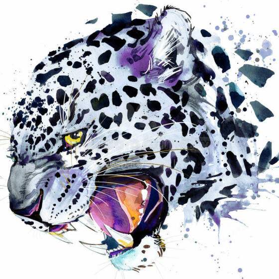 Diamond Painting Leopard Art.LE017E  Алмазная мозаика на подрамнике  30×40см