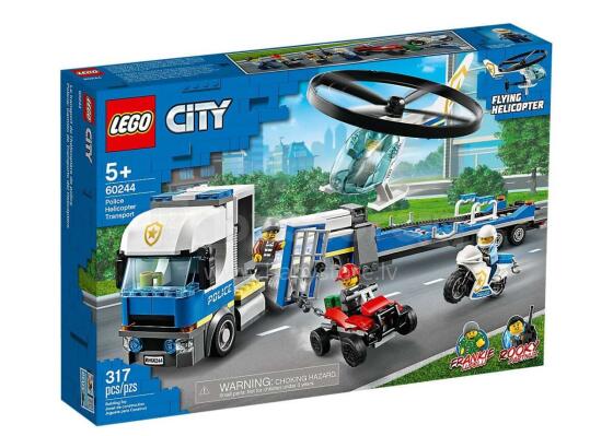 60244 LEGO® City Policijas helikoptera transportauto