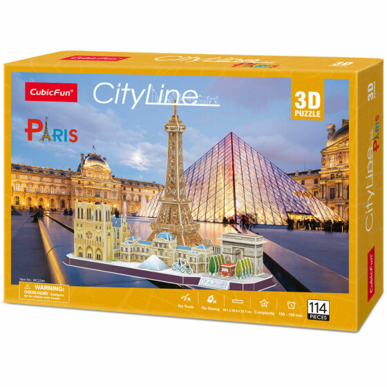 CUBICFUN 3D puzle „Parīze“