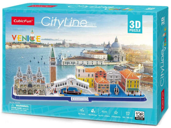 CUBICFUN 3D Puzle City line - Venēcija