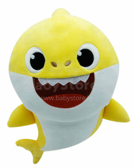 SMART PLAY BABY SHARK Mīkstā rotaļlieta ar skaņu- Baby Shark, 35 cm