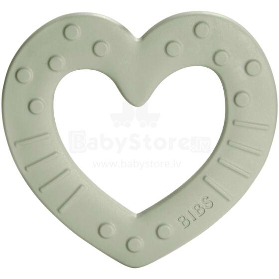 Bibs Baby Bitie Hearts Art.129624 Sage  Kožamā rotaļlieta