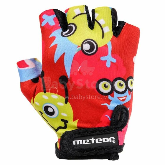 Meteor Gloves Junior Monsters Art.129653   dviračių pirštinės (XS-M)