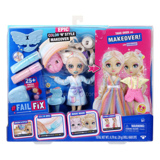 MOOSE FAILFIX  Komplekts ar lelli, 20 cm