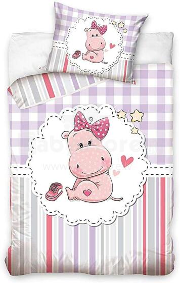 Carbotex Bedding Hippo 100x135/40x60см Art.191002 Хлопковое постельное белье