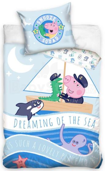 Carbotex Bedding Peppa Pig Art.PP202012  Хлопковое постельное белье  100x135/40x60см
