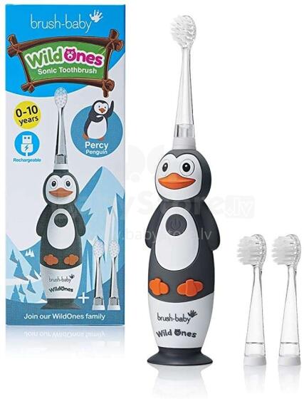 Brush Baby WildOne Penguin Art.BRB240  lādējama soniskā zobu birste 0-10 gadiem
