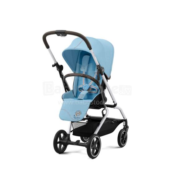 Cybex Eezy S Twist+ 2 buggy Beach Blue, silver frame