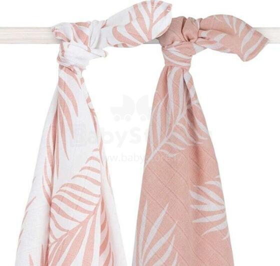 Jollein Muslin Nature Pale  Art.535­-852-­65314 Augstākās kvalitātes muslina ietīšanas autiņš no bambusa,2 gb. (115x115 cm)
