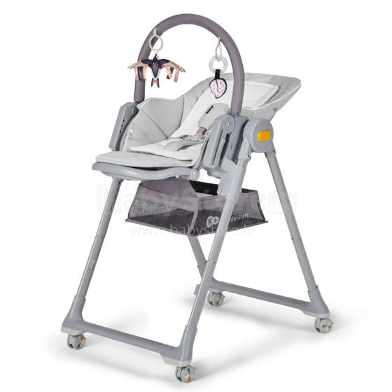 KinderKraft'21 Lastree Art.KHLAST00GRY0000 Grey Многофункциональный шезлонг и стульчик для кормления