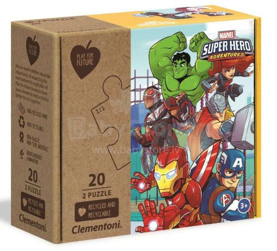 Clementoni Puzle Super Hero Art.24775 Puzle  ,2x20 gab