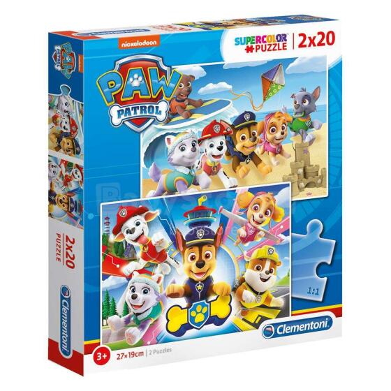 Clementoni Puzle Paw Patrol Art.24776  Пазл Щенячий Патруль,2x20шт.