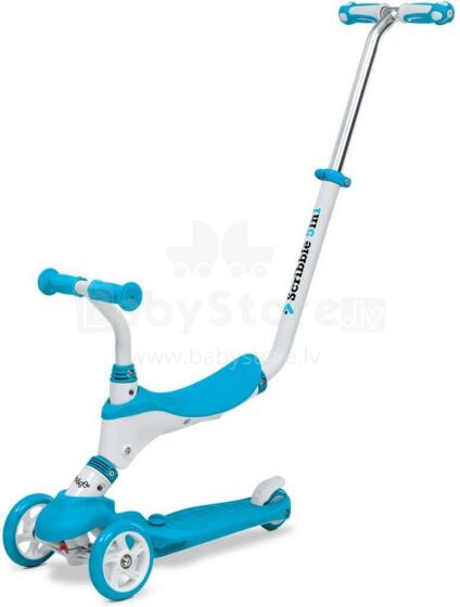 Mondo Scribble 5 in 1 Scooter Art.28572 Blue Skrejritenis ar rokturi 5 in1