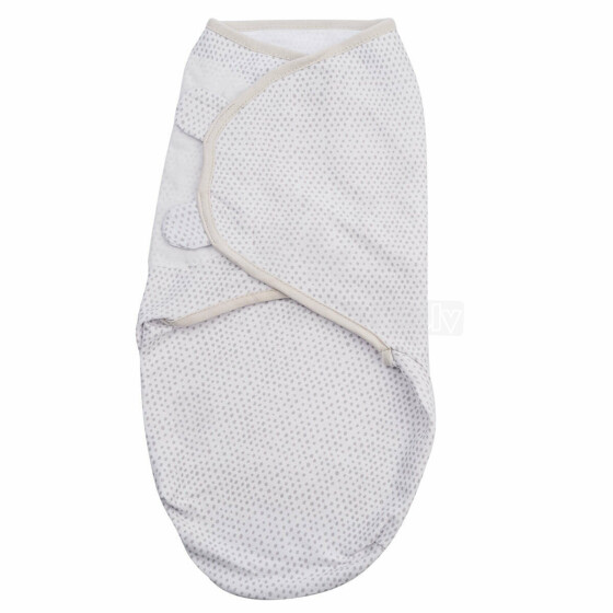 Summer Infant Art.56136 SwaddleMe Grey Dot  Хлопковая пелёнка для комфортного сна, пеленания 3,2 кг до 6,4 кг.