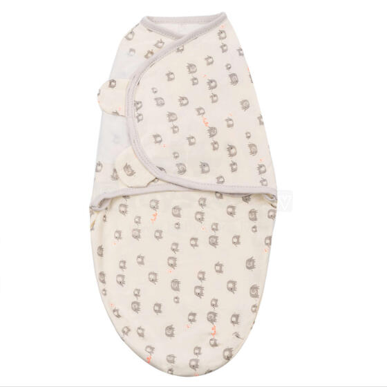 Summer Infant Art.56746 SwaddleMe Grey Elephant  Хлопковая пелёнка для комфортного сна, пеленания 3,2 кг до 6,4 кг.