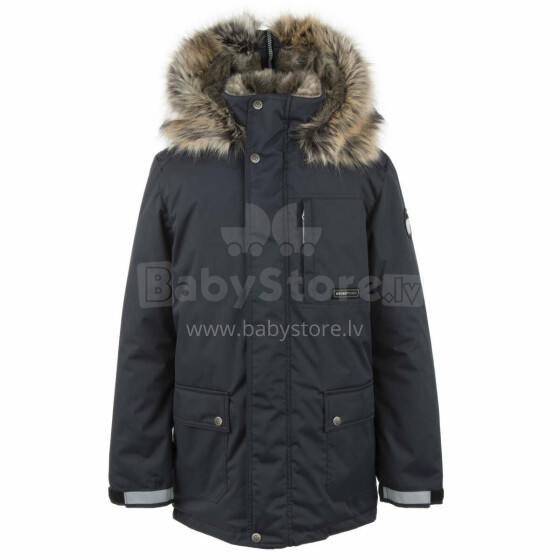 Lenne'21 Jarko Art.20368B/987 Тёплая зимняя куртка - парка для мальчика с мехом