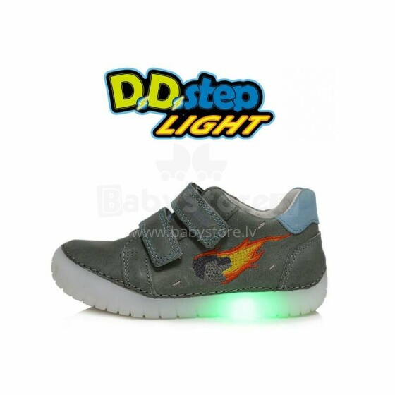 D.D.Step (DDStep) Led Art.05016AM Grey Экстра удобные и легкие  ботиночки для мальчика (25-30)
