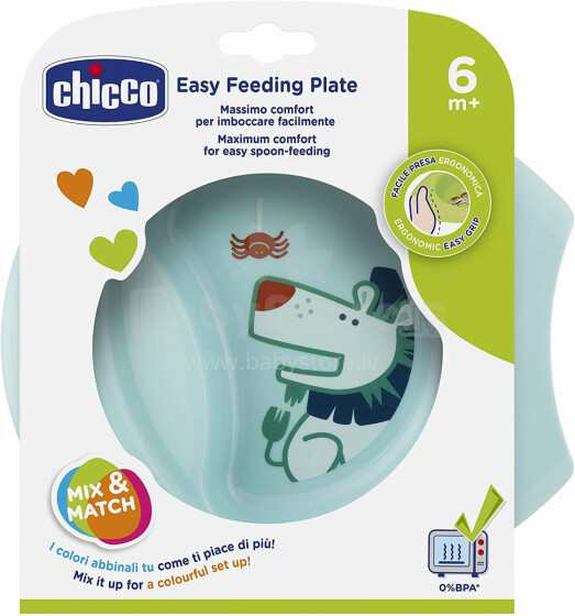 Chicco Art.16001.20 Šķīvis „Easy feeding“ 6M+