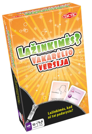 TACTIC Board Game Spēle Saderēsim Party ceļojumu (Lietuviešu val.)