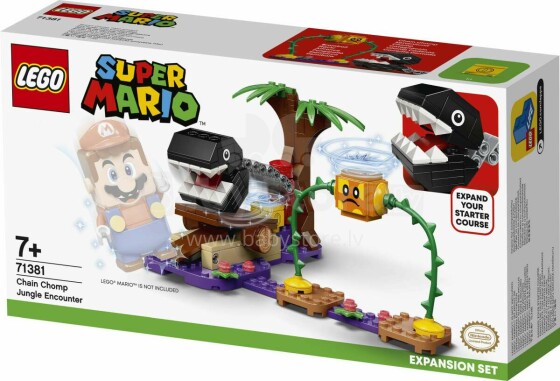 71381 LEGO® Super Mario Chain Chomp džungļu sadursmes paplašinājuma maršruts