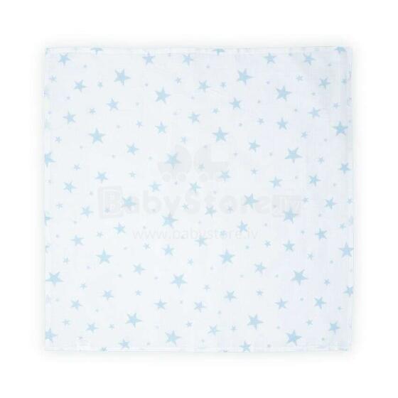 Lorelli Swaddle Muslin  Art.10340091904 Blue Stars Augstākās kvalitātes muslina ietināšanas autiņš no bambusa, 1 gb. (80x80 cm)