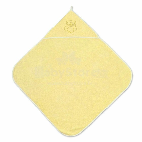 Lorelli Bath Towel  Art.20810200002 Yellow  Vaikiškas medvilninis rankšluostis su gobtuvu 80x80