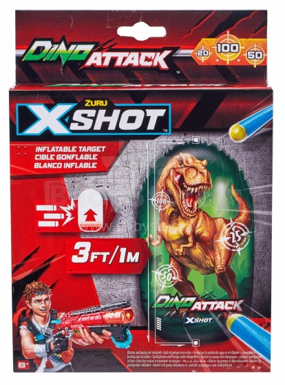 XSHOT-DINO ATTACK piepūšamais mērķis Dino, 4862