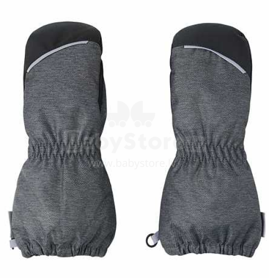 Lassie '22 Lassietec® Janno Art.727749-9990 Black Водонепроницаемые термо варежки для детей (1-6)