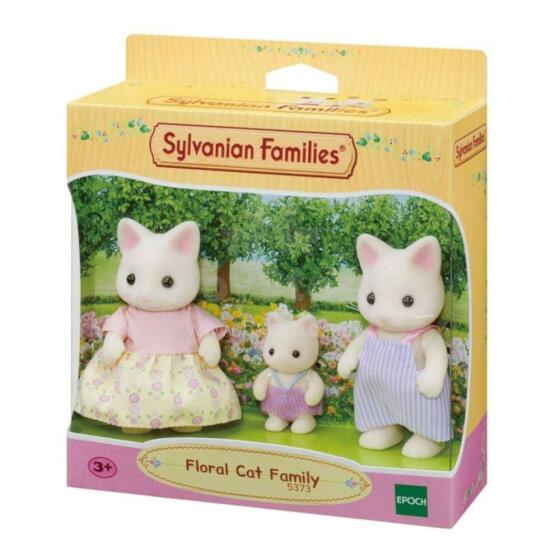Sylvanian Art.5373 Ziedu Kaķu ģimene (3 figūras)