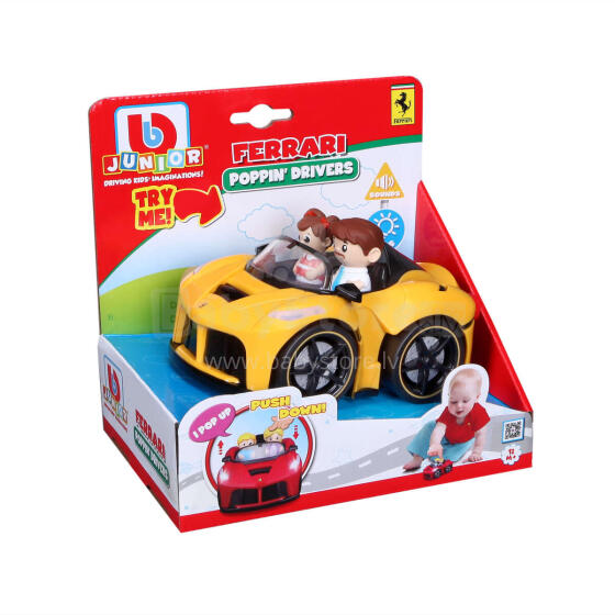 BB JUNIOR car Ferrari Poppin' Drivers, 16-81006