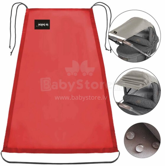 La bebe™ Visor Art.131464 Red Universal stroller visor + GIFT mini bag