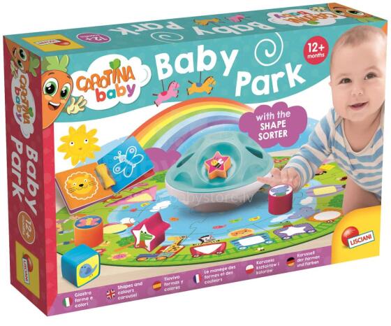 Carotina Baby Park Shapes Art.83992 Attīstoša puzle Krāsas un Formas